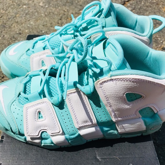 Turquoise Nike Air Uptempo - Picture 2 of 8
